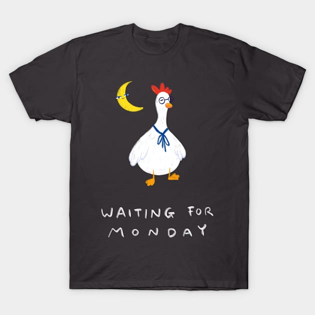 Waiting for Monday T-Shirt by Iniistudio